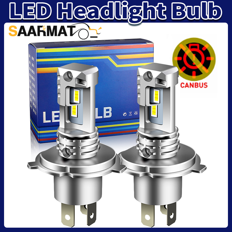 Led Headlight 6500K White 12000Lm - 1pc/2Pcs 밝은 흰색 H7 H4 LED