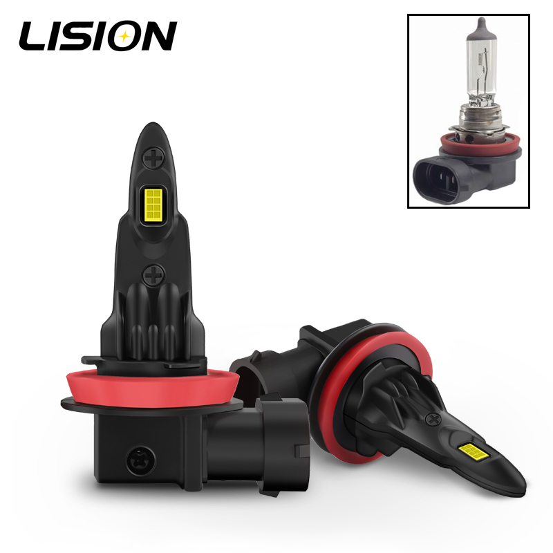Car Led Headlight 9005 9006 - 2pcs 미니 사이즈 팬리스 자동차 LED