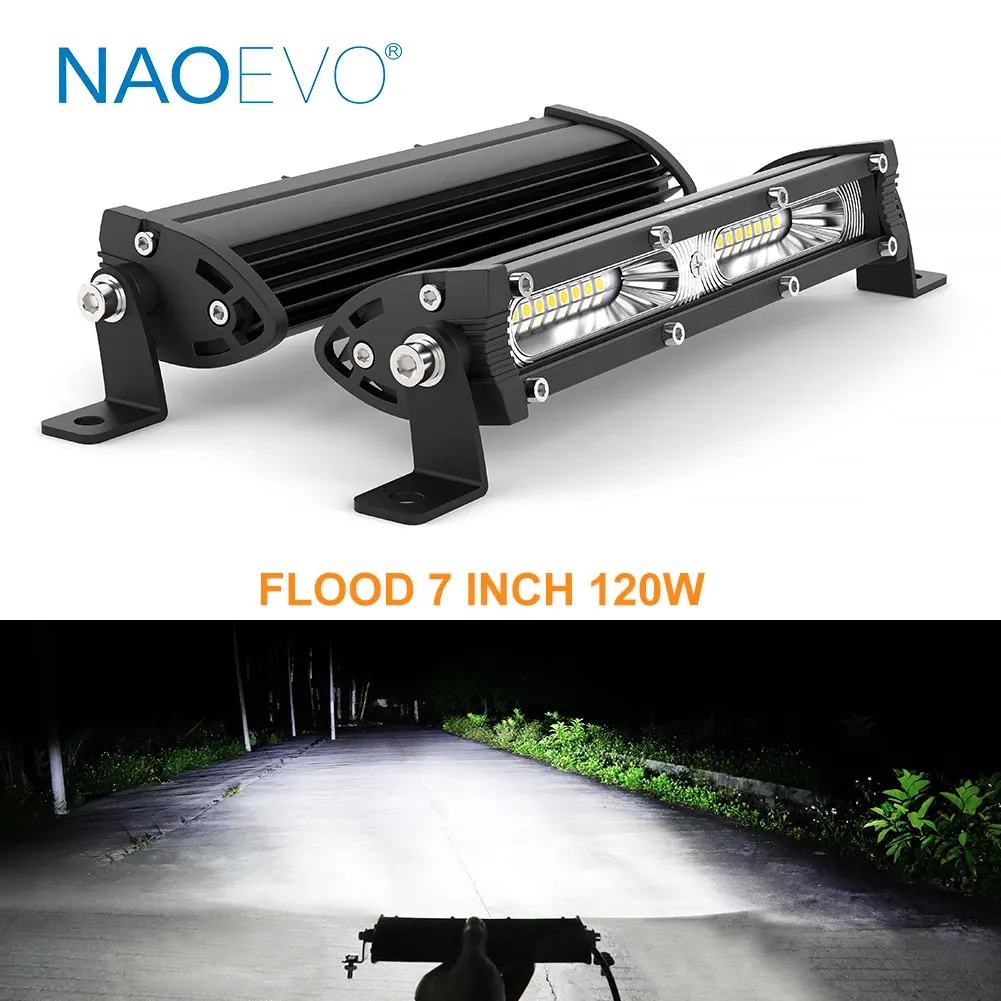 Led Work Light Bar 12 Inch Offroad - NAOEVO 4x4 오프로드 Led 라이트 바