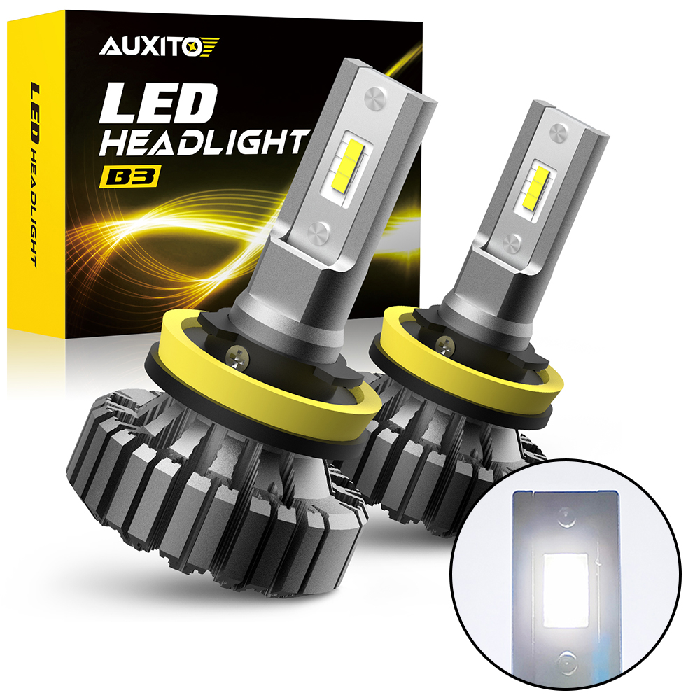 Led Headlight 6500K White 12000Lm - AUXITO 2개 12000LM H8 H11 H9