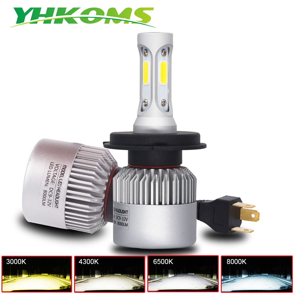 Car Led Bulb H1 H3 H8 H11 - YHKOMS 자동차 전조등 COB LED 램프,