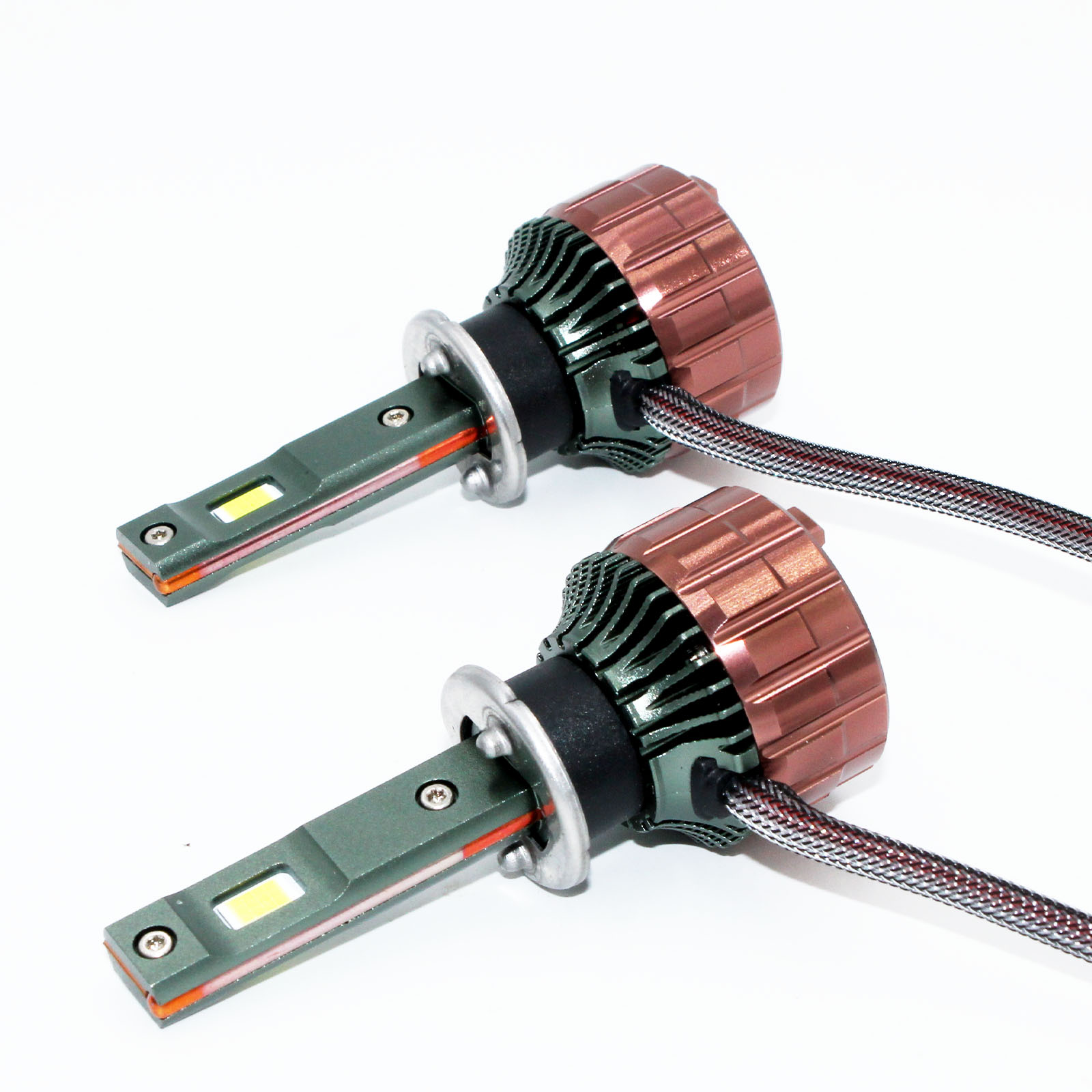 Led Headlight 6500K White 12000Lm - 2개 120W H1 LED 헤드라이트 키트