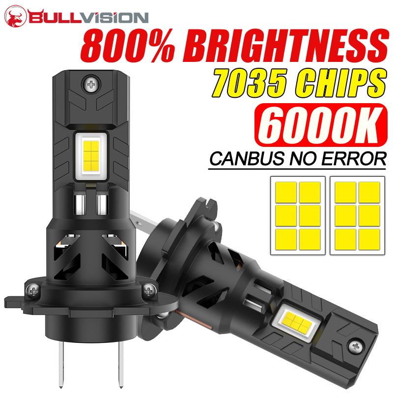 Led Headlight Bulb H7 20000Lm - 2개입 H7 LED 헤드라이트 전구 100W