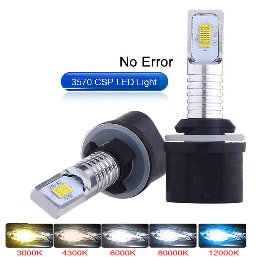 Led Headlight 6500K White 12000Lm - 2개 H27 LED 881 LED 자동차