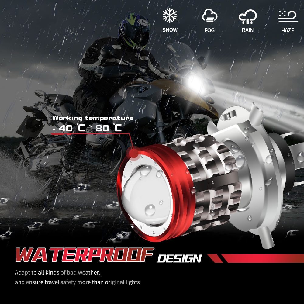 Motorcycle Led Headlight Bulb H4 - 범용 H4 LED 오토바이 헤드라이트, BA20D,