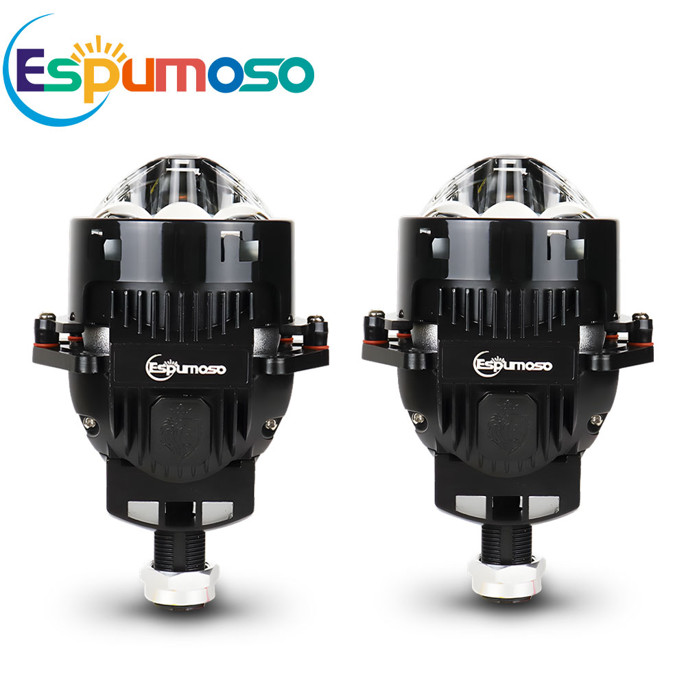 Laser Led Headlight Projector Lens - 2PCS 듀얼 하이퍼볼로이드 Bi LED 3