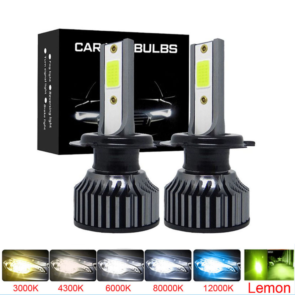 Car Led Bulb H1 H3 H8 H11 - 2개 LED 자동차 헤드라이트 H4 H7