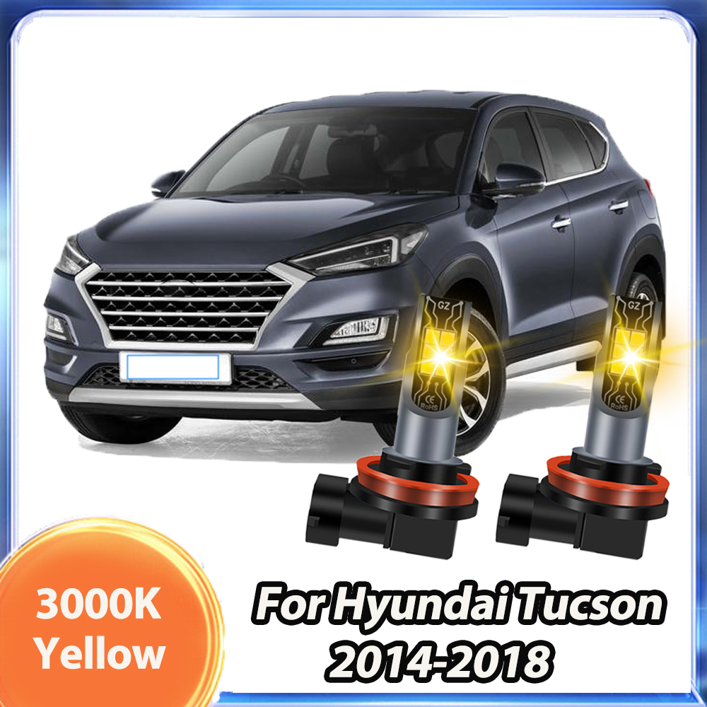 Led Fog Light H11 3000K Yellow - 현대 투싼 2004-2018 H11 3000K 노란색