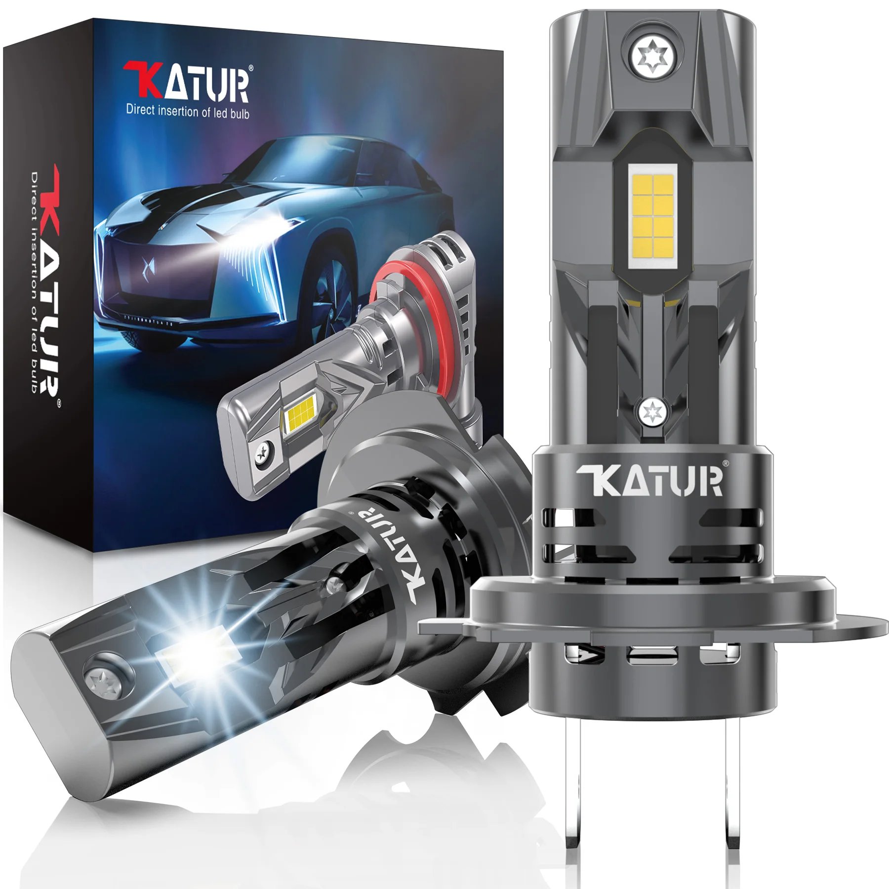 Led Headlight Bulb H7 20000Lm - Katur 터보 LED 캔버스 헤드라이트 전구,