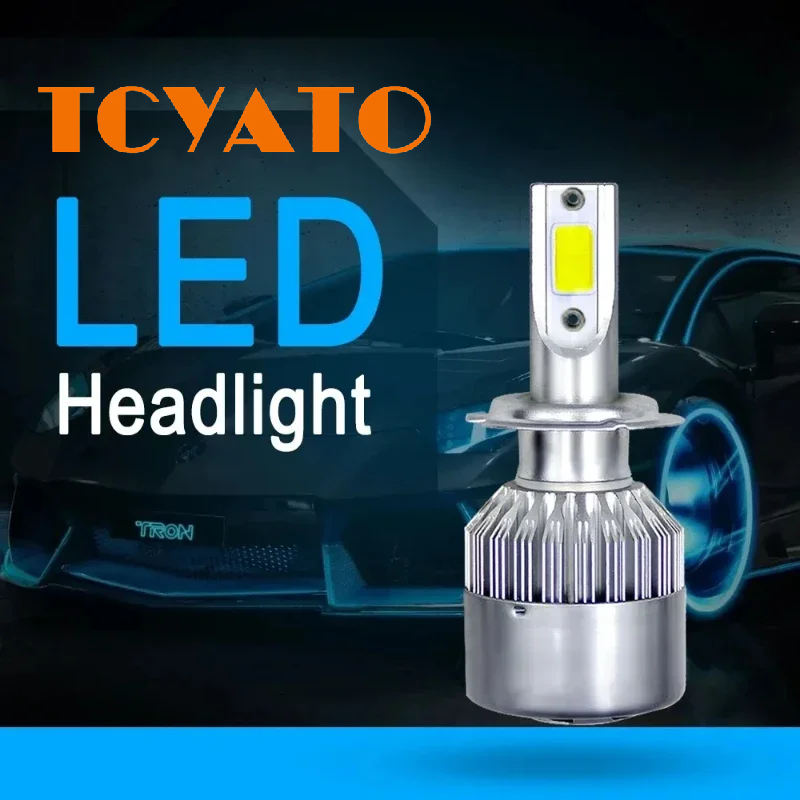 Car Led Bulb H1 H3 H8 H11 - TCYATO 2x C6 LED 자동차 헤드라이트