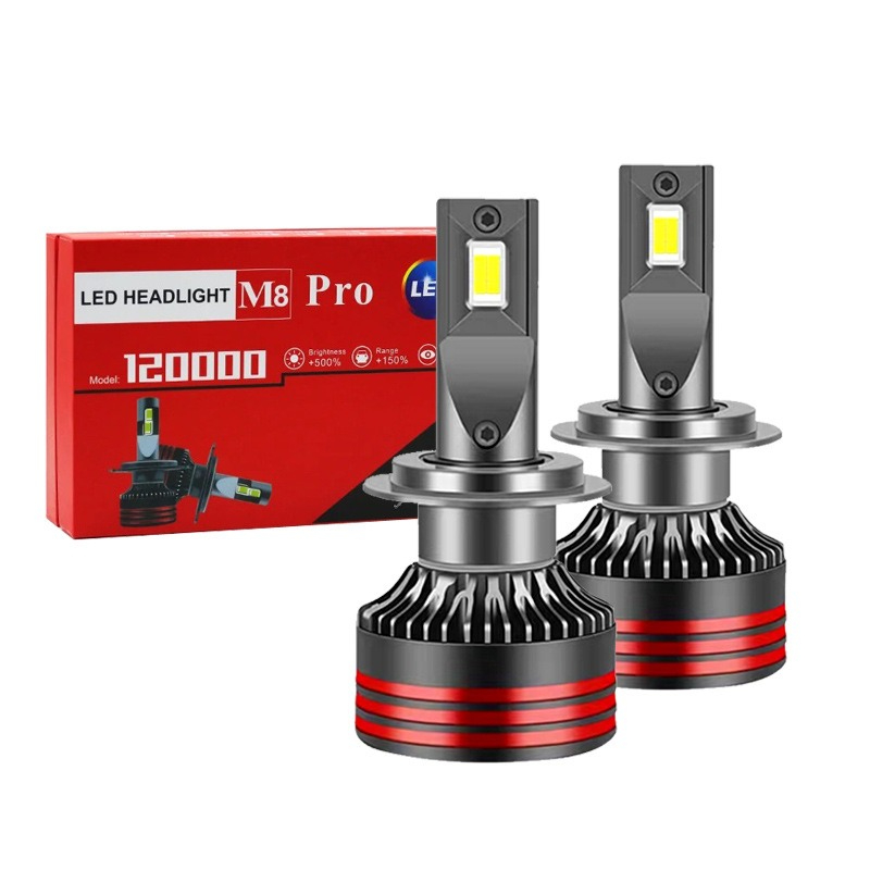 Led Headlight H4 Hi Lo 120W - M8 Pro 고휘도 자동차 LED 헤드라이트