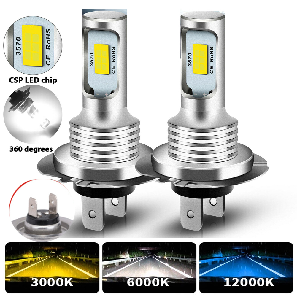 Car Led Bulb H1 H3 H8 H11 - 2Pcs 새로운 LED H4 H7 자동차