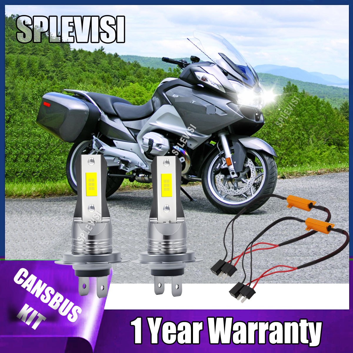 Led Headlight Bulb Canbus Error Free - H7 LED 오토바이 헤드라이트 전구 -