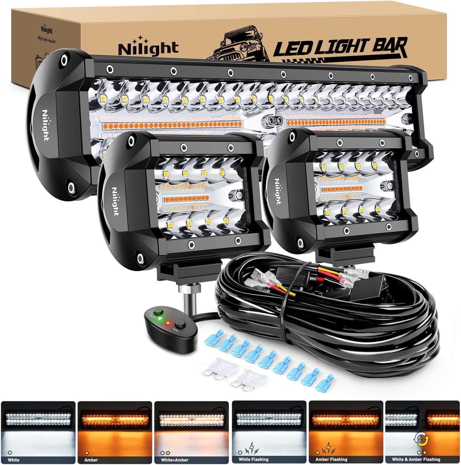 Led Work Light Bar 12 Inch Offroad - 닐라이트 12인치 300W LED 라이트 바