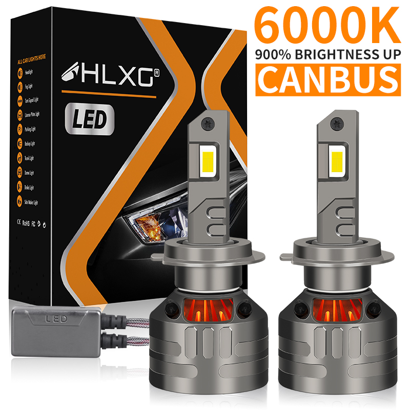 Led Headlight Bulb Canbus Error Free - HLXG H4 LED H7 H11 H1