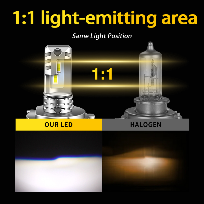 1pc/2Pcs 밝은 흰색 H7 H4 LED 로우 하이 - Led Headlight 6500K White 12000Lm 리뷰 및 가격