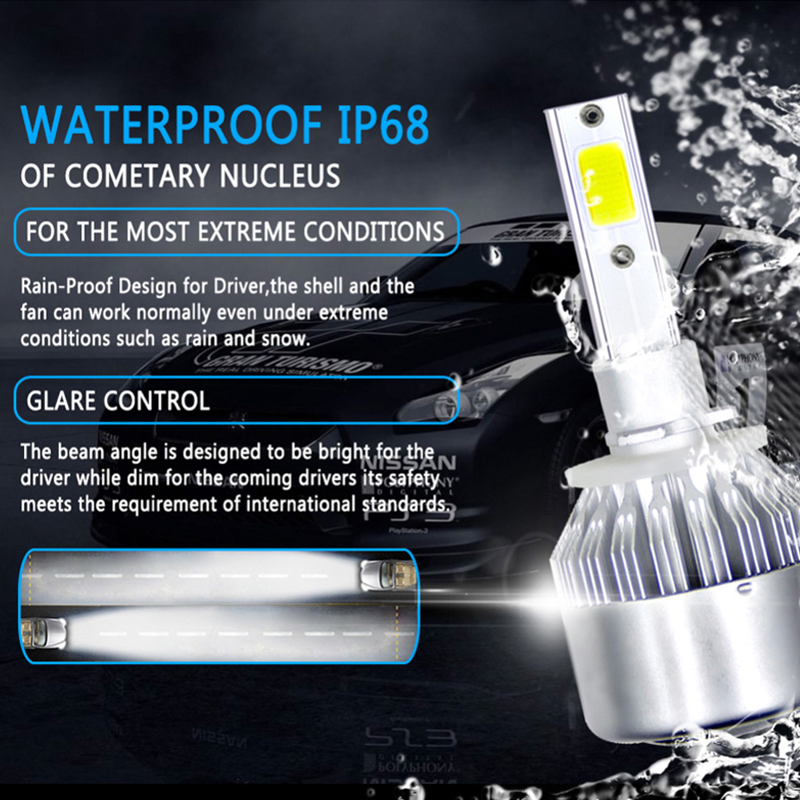 C6 자동차 헤드라이트 LED H4 H7 H1 H3 H - Car Led Bulb H1 H3 H8 H11 리뷰 및 가격