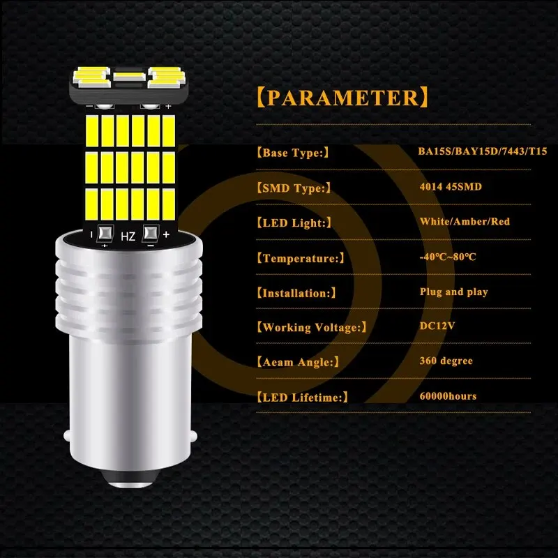 자동차 테일 전구 브레이크 라이트, 자동 백업 리버스  - Led Tail Light Bulb Canbus 리뷰 및 가격