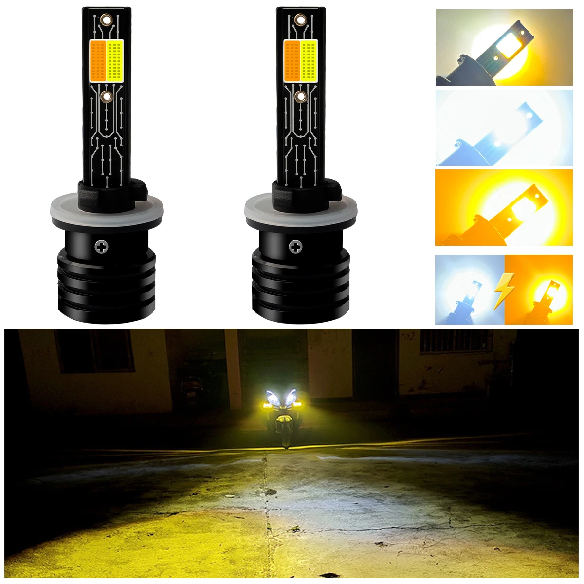 880 881 H27 H1 H3 H7 트라이컬러 화이트 - Car Led Bulb H1 H3 H8 H11 리뷰 및 가격