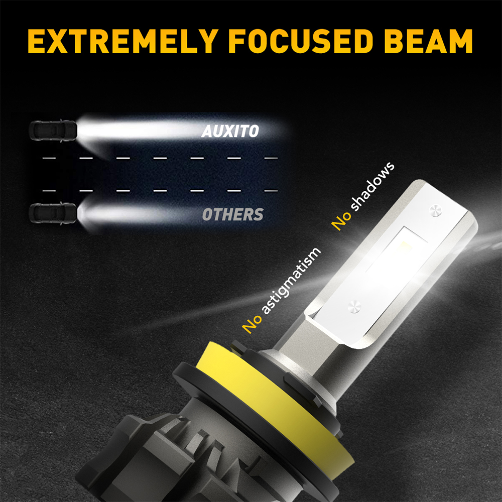 AUXITO 2개 CANBUS H8 H11 LED 안개 - Led Fog Light H11 3000K Yellow 리뷰 및 가격