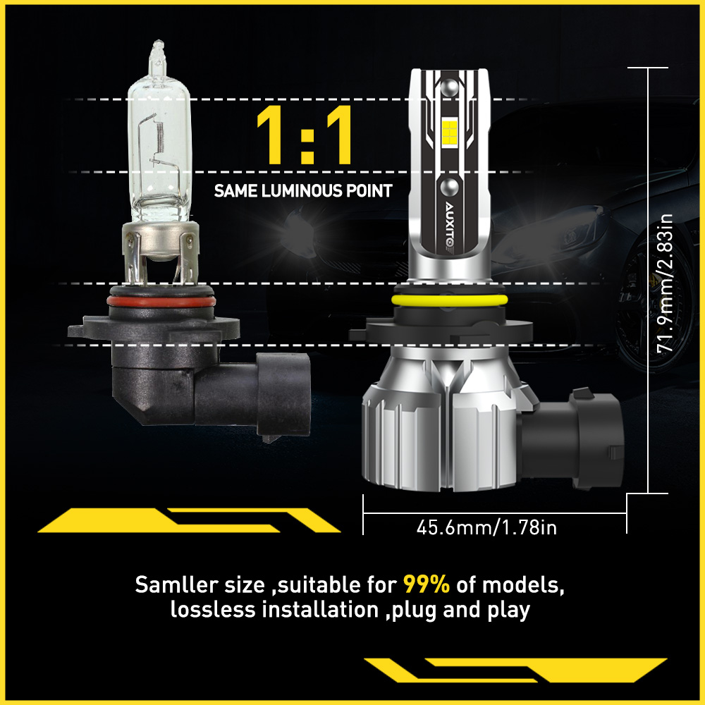 AUXITO 2개 9006 HB4 H11 LED 안개등 - Car Led Headlight 9005 9006 리뷰 및 가격
