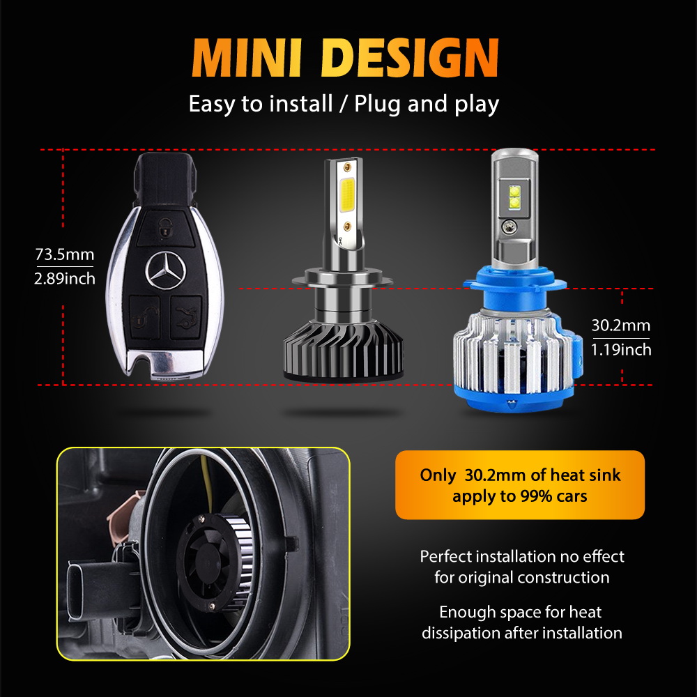 Infitary H7 LED 헤드 라이트 H4 H11  - Led Headlight 6500K White 12000Lm 리뷰 및 가격