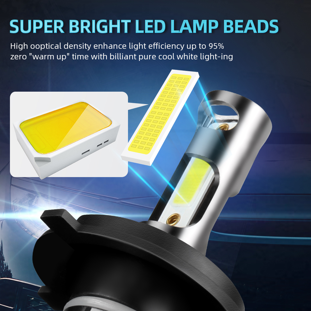 2PCS H4 H7 LED 48000LM CSP 자동차 - Car Led Bulb H1 H3 H8 H11 리뷰 및 가격