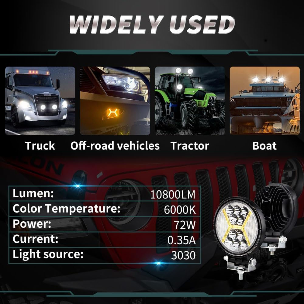 4인치 LED 작업등 바 오프로드 스포트라이트 12-2 - Led Work Light Bar 12 Inch Offroad 리뷰 및 가격