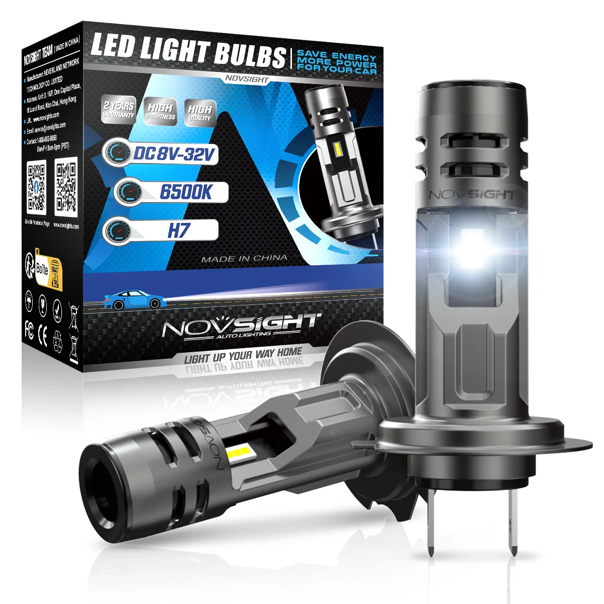 NOVSIGHT 1:1 미니 사이즈 LED 헤드라이트, - Led Headlight 6500K White 12000Lm 리뷰 및 가격