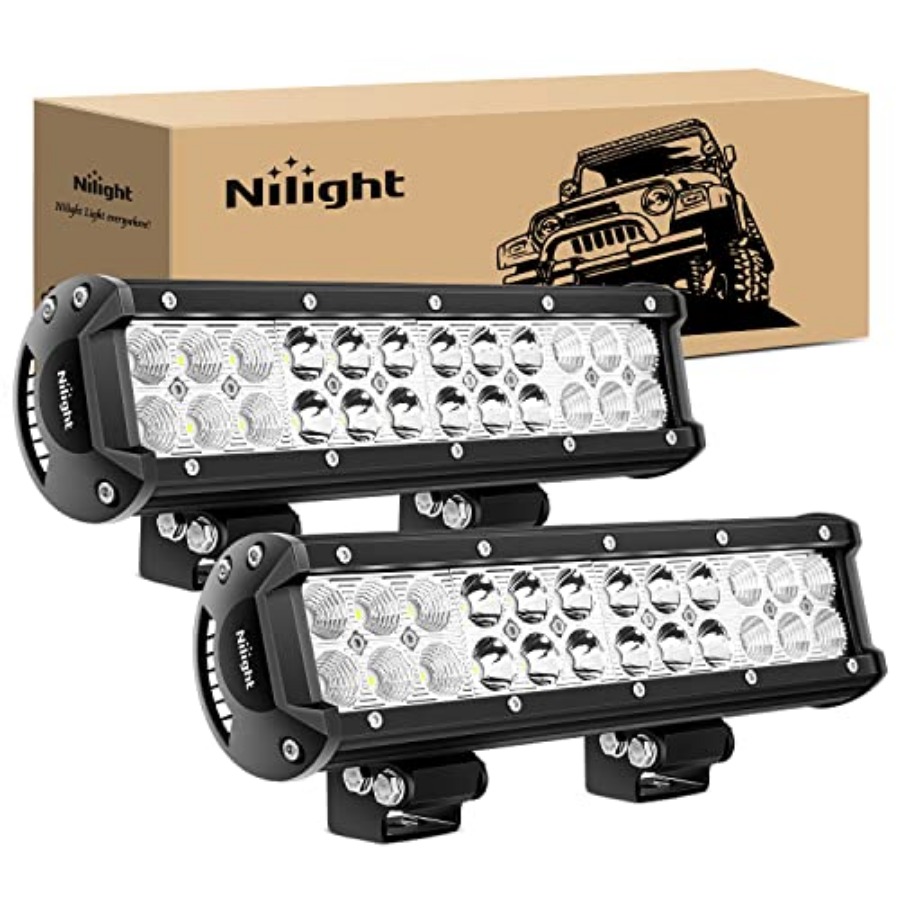 LED 라이트 바 2개 12인치 72W 5040 LM  - Led Work Light Bar 12 Inch Offroad 리뷰 및 가격