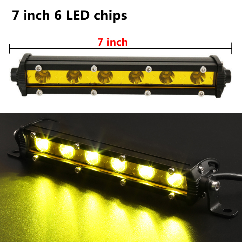 7인치 18W 레몬 옐로우 작업등 LED 라이트 바 자 - Led Work Light Bar 12 Inch Offroad 리뷰 및 가격