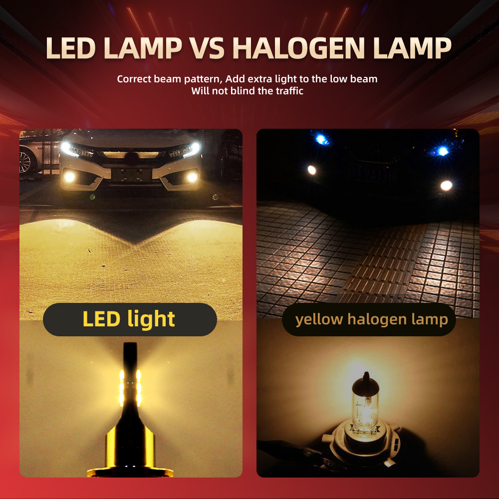 3000K LED 안개등 전구 램프 80W 30000L - Led Fog Light H11 3000K Yellow 리뷰 및 가격