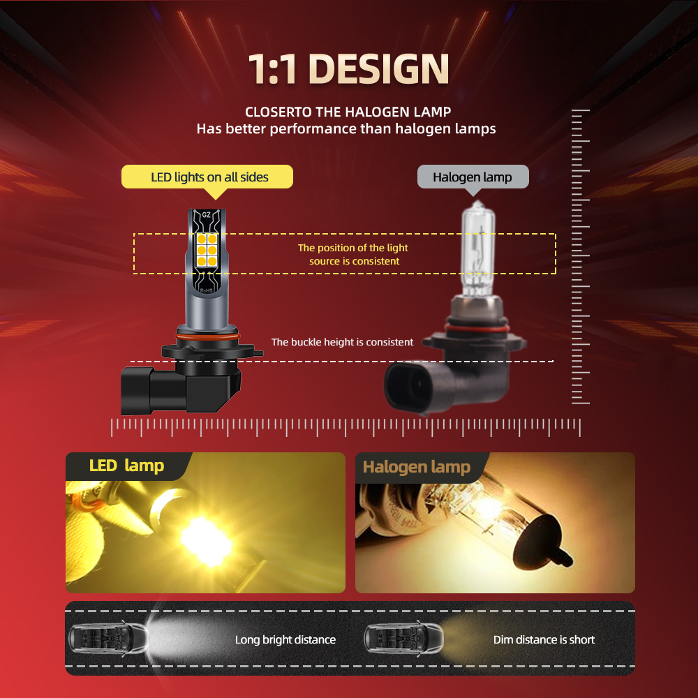 3000K LED 안개등 전구 램프 80W 30000L - Led Fog Light H11 3000K Yellow 리뷰 및 가격