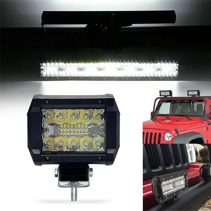 자동차 트럭 ATV SUV 4x4 오프로드 LED 라이 - Led Work Light Bar 12 Inch Offroad 리뷰 및 가격