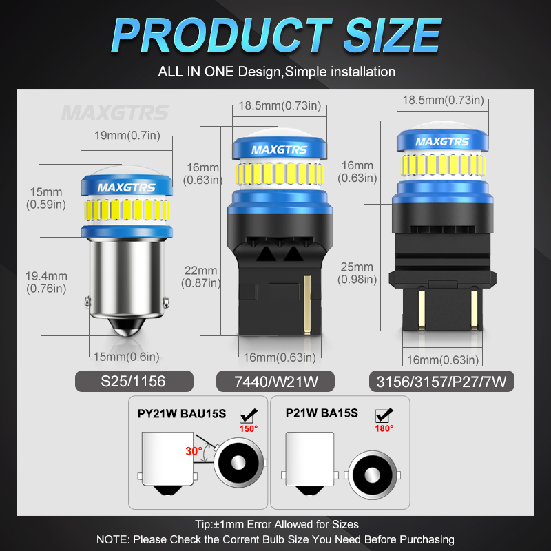 2x BA15S P21W LED 전구 S25 1156  - Led Tail Light Bulb Canbus 리뷰 및 가격