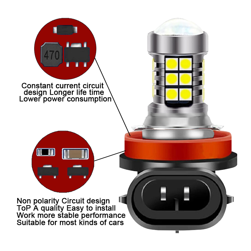 2개 H8 H11 H16 HB4 9006 HB3 900 - Led Fog Light H11 3000K Yellow 리뷰 및 가격