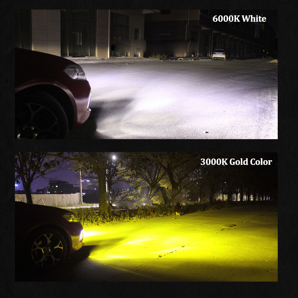 AUXITO 듀얼 컬러 스위치백 LED 안개등 전구,  - Led Fog Light H11 3000K Yellow 리뷰 및 가격