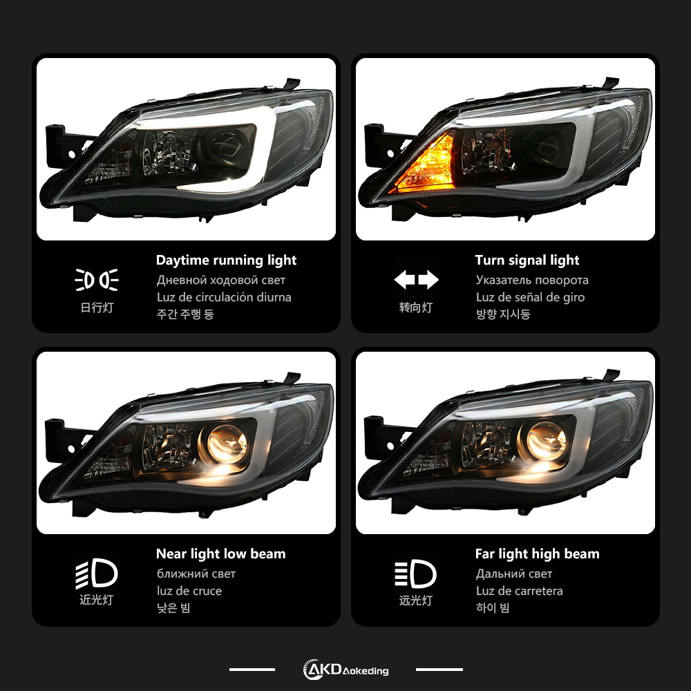 폴란드 내 배송: 스바루 WRX용 LED 헤드라이트 레 - Laser Led Headlight Projector Lens 리뷰 및 가격