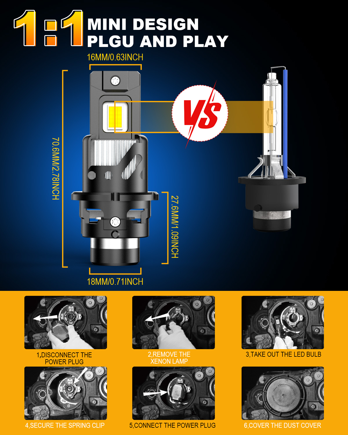KATUR 2개입 D2S D4S LED 자동차 헤드라이 - Led Headlight Bulb Canbus Error Free 리뷰 및 가격