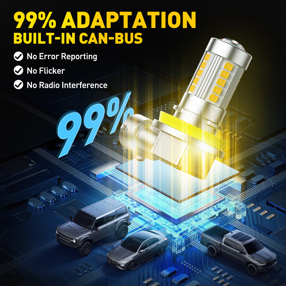 AUXITO 6G27 안개등 H8 H9 H11 H16J - Led Fog Light H11 3000K Yellow 리뷰 및 가격