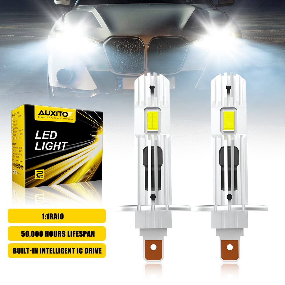 AUXITO 2개입 12000LM H1 LED 캔버스  - Led Headlight 6500K White 12000Lm 리뷰 및 가격